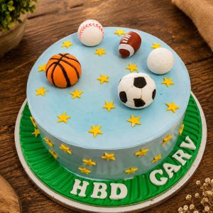 All-Sports Theme Cake